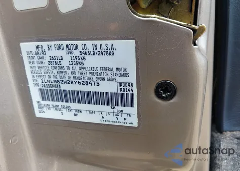 1994 Lincoln Town Car Signature/Tournament из США, поврежденный, VIN 1LNLM82W2RY628475